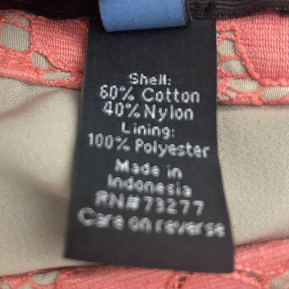 NWT Apt. 9 Lace Skirt Womens 0P Pink Floral Lined Mini Romantic Feminine Spring - Picture 6 of 6